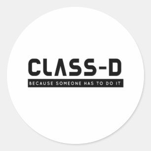 Adesivo Redondo Classe D Alguém Engraçado Prisonista Do SCP