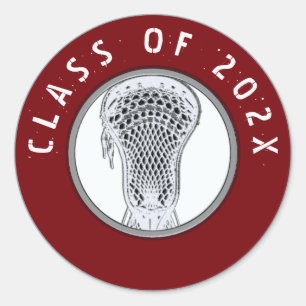 Adesivo Redondo Classe da Equipe Lacrosse de 2025
