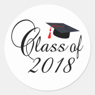 Adesivo Redondo Classe de 2018