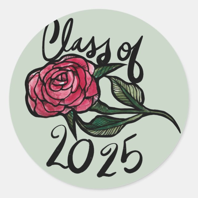 Adesivo Redondo Classe de 2025 (Frente)