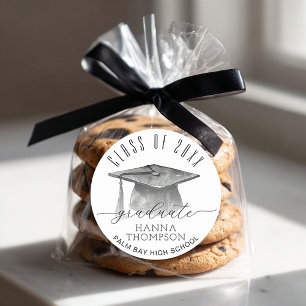 Adesivo Redondo Classe de 2025 "Graduation Favor Sticker"