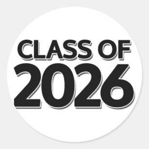 Adesivo Redondo Classe de 2026