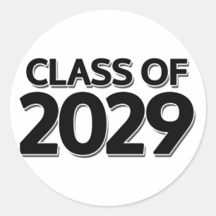 Adesivo Redondo Classe de 2029