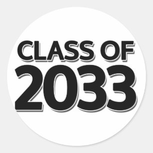 Adesivo Redondo Classe de 2033