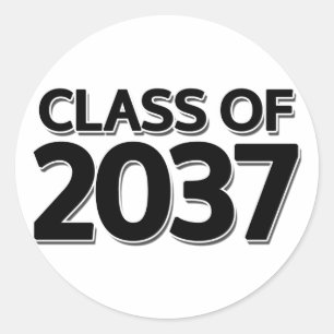 Adesivo Redondo Classe de 2037