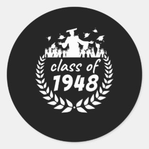 Adesivo Redondo classe de design de graduação ou reunião de 194