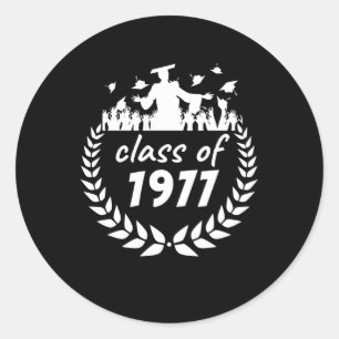 Adesivo Redondo classe de design de graduação ou reunião de 197