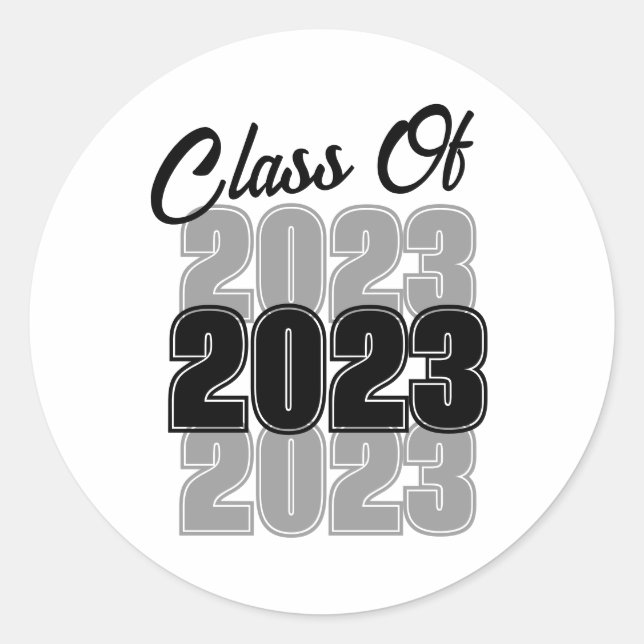 Adesivo Redondo Classe de Graduação (Frente)