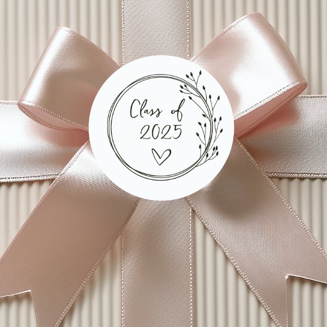 Adesivo Redondo Classe de Graduação (Class of Graduation Sticker)