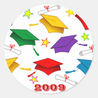 Adesivo Redondo Classe de graduação de 2009