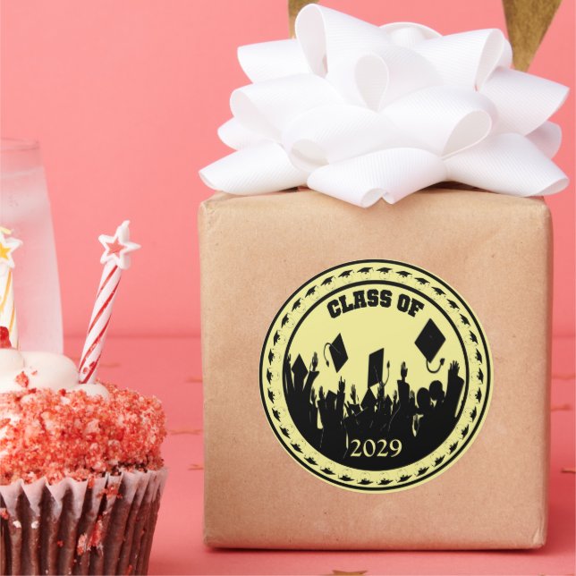 Adesivo Redondo Classe escolhida Ano e Cor (Festa)