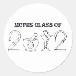 Adesivo Redondo Classe MCPHS de 2012