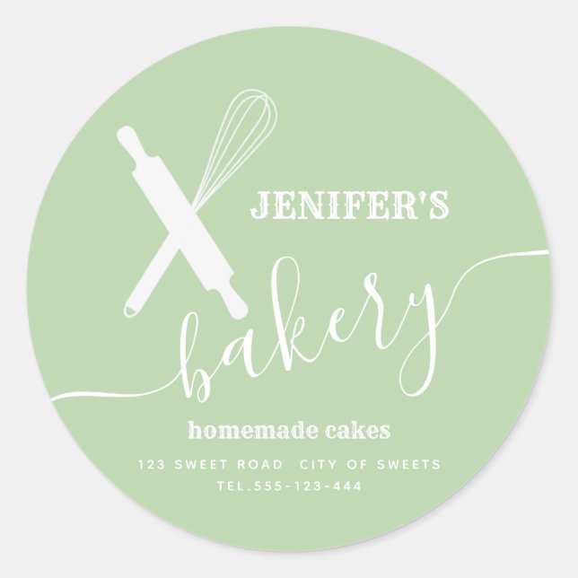 Adesivo Redondo Classe moderna de uísque simples de rolagem profis (Frente)