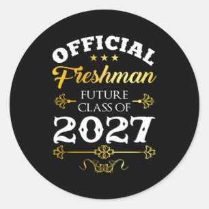 Adesivo Redondo Classe Oficial Do Futuro Fresco De 2027 Decor Firs