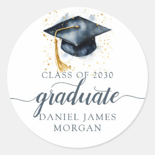 Adesivo Redondo Classe Personalizada De Graduação