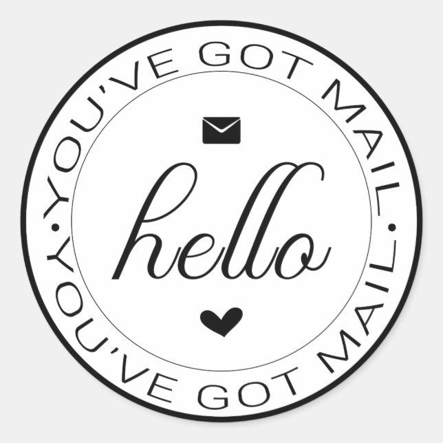 Adesivo Redondo Classic got Mail Sticker (Frente)