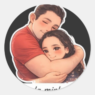 Adesivo Redondo classic my love stikers