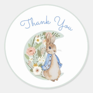 Adesivo Redondo Classic Peter the Rabbit Beatrix Potter Birthday