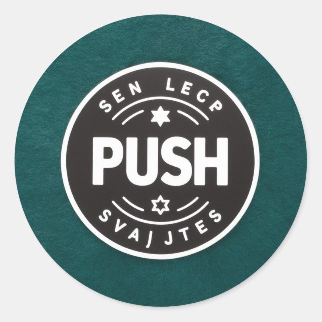 ADESIVO REDONDO CLASSIC ROUND STICKER (Frente)