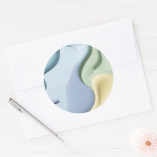 Adesivo Redondo Classic round sticker in stylish graphic