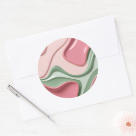 Adesivo Redondo Classic round sticker in stylish graphic