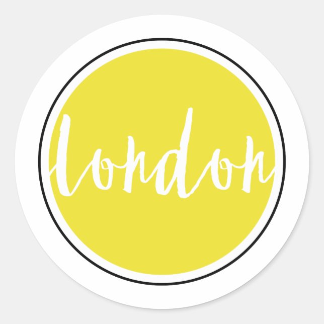 Adesivo Redondo Classic Round Sticker, Matte (Frente)