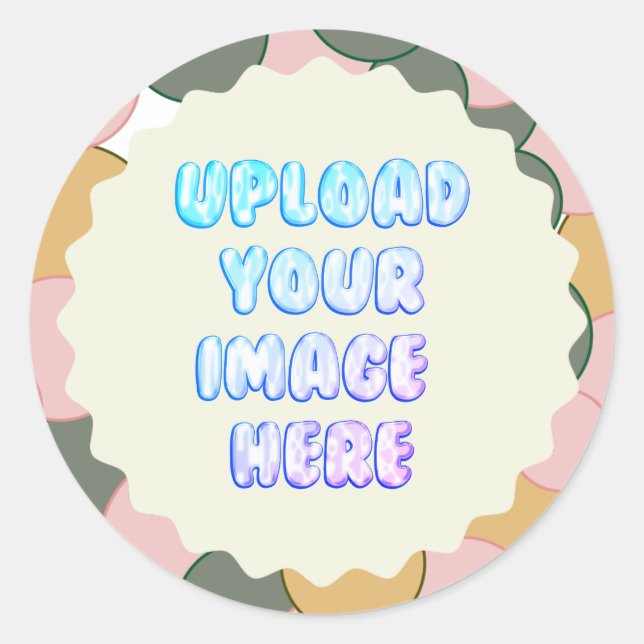 Adesivo Redondo Classic Round Sticker with a Business Logo (Frente)