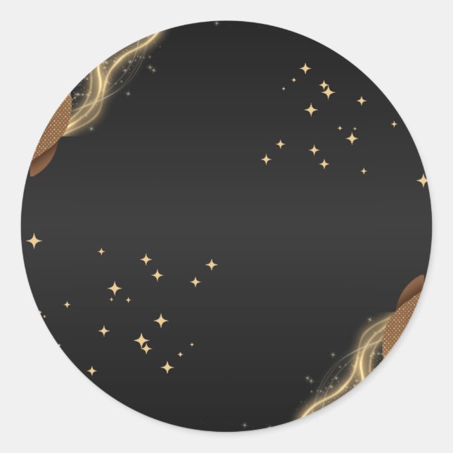 Adesivo Redondo Classic Round Stickers  (Frente)