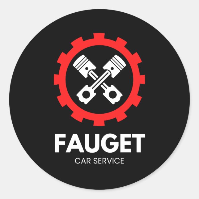 Adesivo Redondo Classic Round Stickers  (Frente)