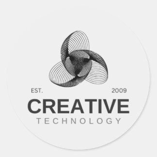 Adesivo Redondo Classic Round Stickers 