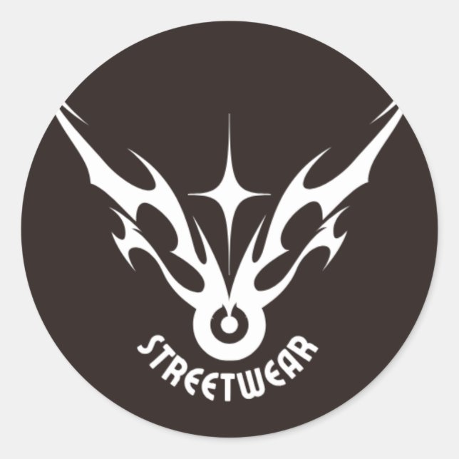 Adesivo Redondo Classic Round Stickers  (Frente)