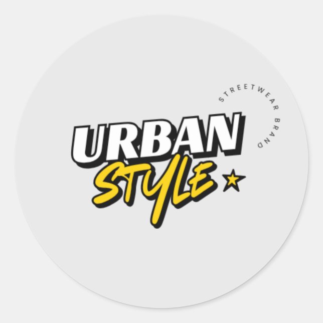 Adesivo Redondo Classic Round Stickers  (Frente)