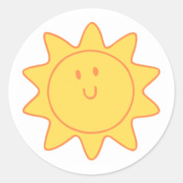 Adesivo Redondo Classic Round Stickers (Cute Design)