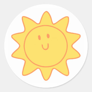 Adesivo Redondo Classic Round Stickers (Cute Design)