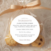 Classic Typography Bakery Ingredient Product