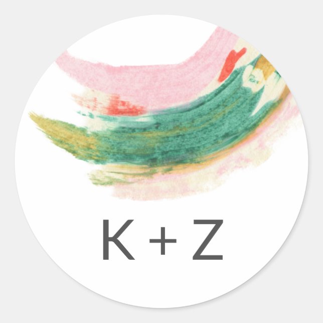 Adesivo redondo clássico (Frente)