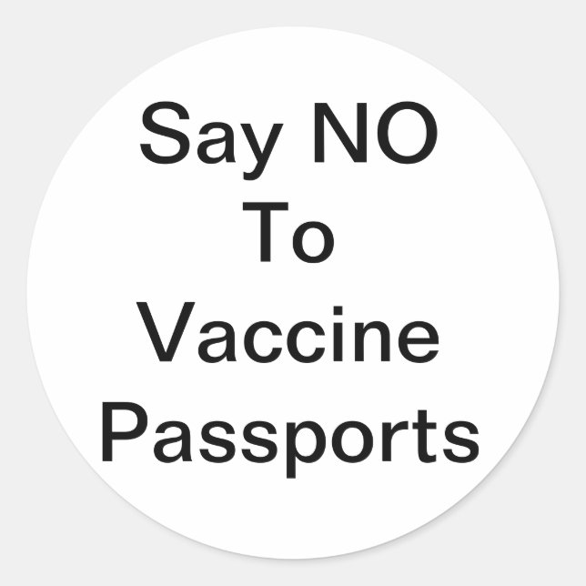 Adesivo redondo clássico (Frente)