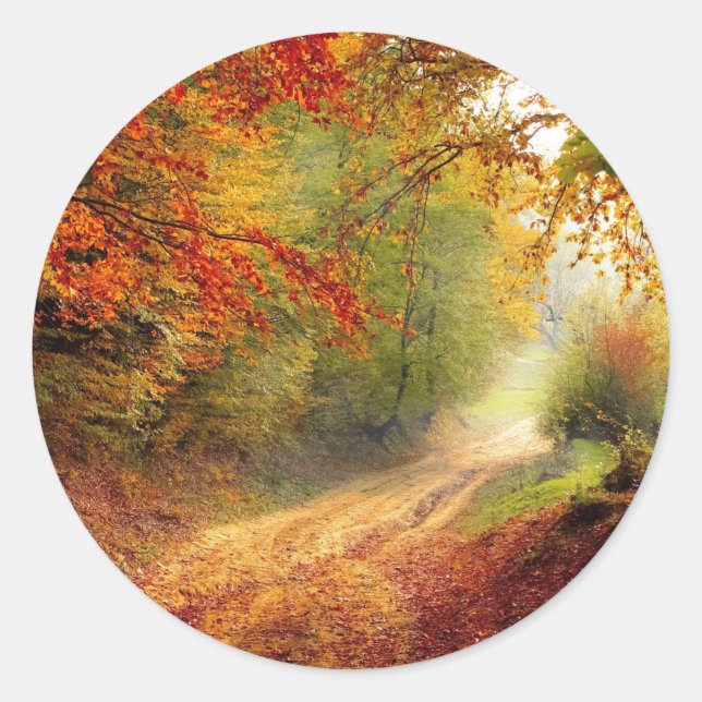 Adesivo redondo clássico (Frente)