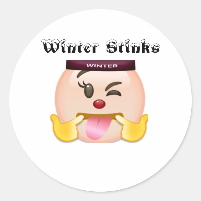 Adesivo redondo clássico (Frente)