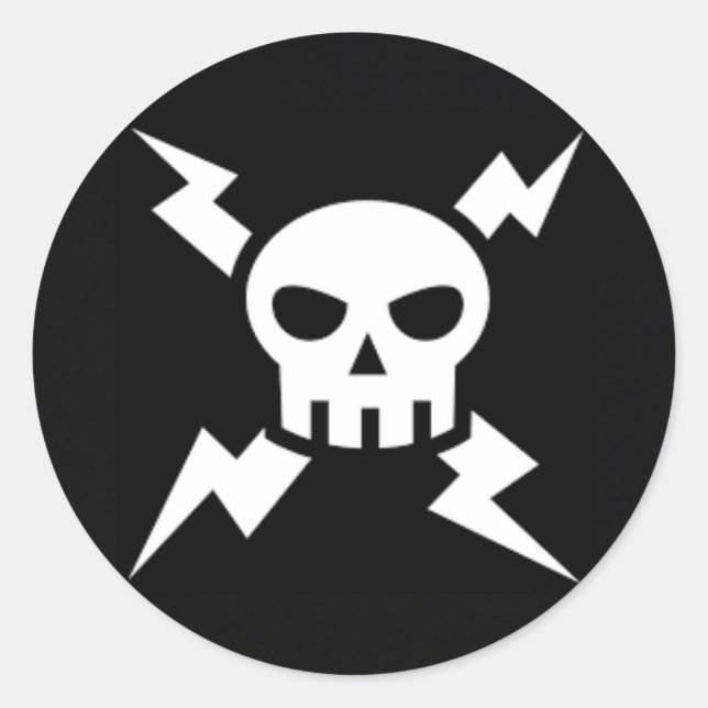 Adesivo redondo clássico (Frente)