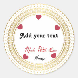 Adesivo redondo clássico