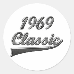 Adesivo Redondo Clássico 1969