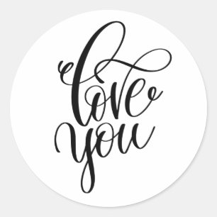 Adesivo Redondo Clássico Amor Você