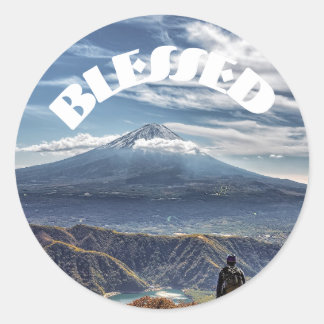 Adesivo Redondo Clássico Bendito