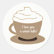 Adesivo redondo clássico, brilhante