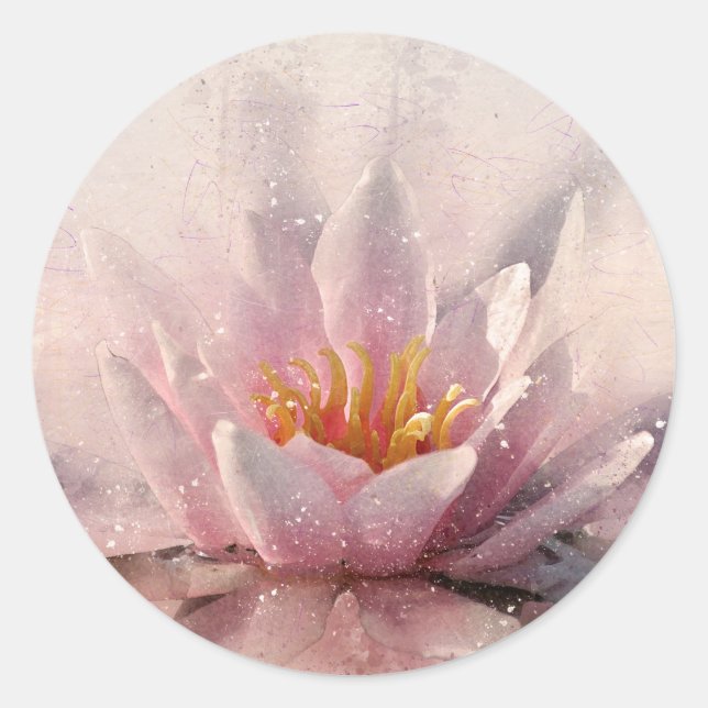 Adesivo redondo clássico, brilhante, grande, de 3  (Frente)