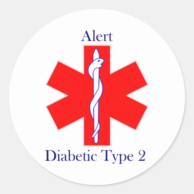 Adesivo redondo clássico, brilhante, grande, de 3  (Frente)