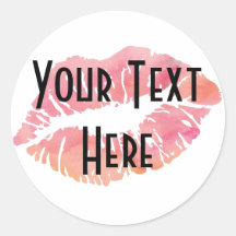 Adesivo redondo clássico, brilhante, pequeno, 1½ p