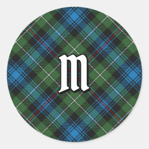 Adesivo Redondo Clássico Clan MacKenzie Tartan