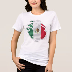 Adesivo Redondo Clássico da Bandeira do México Ras